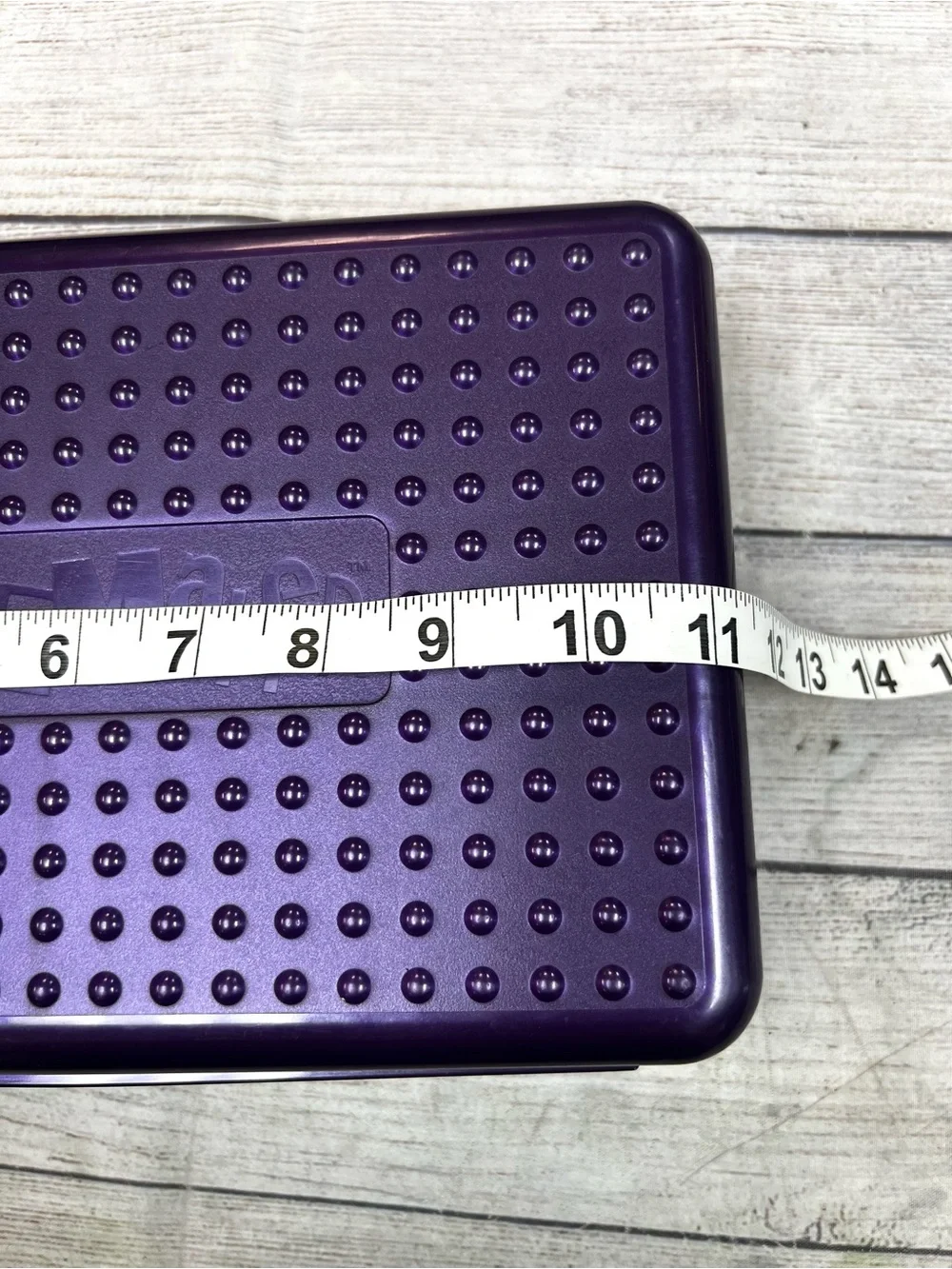 Vintage Large Spacemaker Pencil Pen Box Purple Plastic Storage Case 90s USA